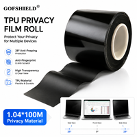 Filtre de confidentialité GOFSHIELD TPU, rouleau de 1,04 x 100 m, 180 °   Protection anti-espionnage, anti-reflets, anti-graisse, anti-traces de doigts, couverture intégrale, ultra-fine, GPS