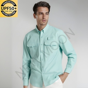 เสื้อตกปลาแขนยาวสำหรับกิจกรรมกลางแจ้ง ออกแบบโลโก้ได้เอง ป้องกันรังสียูวี UPF 50+ แห้งเร็ว ระบายอากาศได้ดี มีไซส์ใหญ่ - Product Image 1