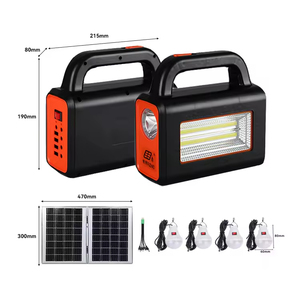 Portable Handheld <b>Solar</b> <b>Lighting</b> System Kit With Bulbs <b>Solar</b> Panel for Home or Camping Small Body Emergency <b>Lighting</b> - Product Image 3