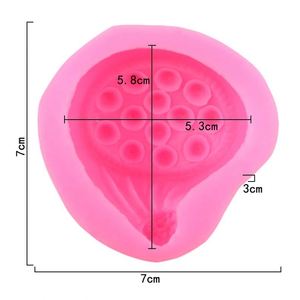 3D Silicone Seed Lotus Nut Shape <b>Resin</b> Molddiy Make <b>Bookmark</b> Car Aromatherapy Elevator Silicon Made Mold OEM\ODM - Product Image 2