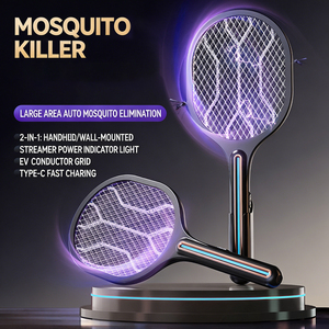 Raquette anti-moustiques électrique rechargeable 1200 mAh, efficace, pour la maison - Nouveauté très demandée - Product Image 1