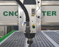 ROCTECH Machine de gravure et de sculpture sur bois CNC 3 axes 1325 4x8 pieds avec capacités de fraisage NC Studio