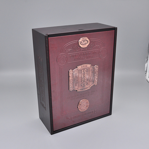 Tùy Chỉnh Lớn Quà Tặng Sang Trọng Giấy Cao Cấp Sản Phẩm Bao Bì Hộp Giấy Bán Buôn Chai Rượu Vang Hộp Vận Chuyển Rượu Vang Hộp Quà Tặng Bao Bì - Product Image 1