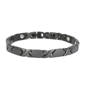 Italian Healing Steel Therapy Magnetic Attracting Iron Power Ionics Bracelet