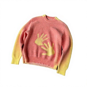 Suéter de Punto para Hombre, Estilo Retro Otoño/Invierno, con Logotipo Frontal, Grueso, Anti-Pilling, de Manga Larga y Temperatura Variable - Product Image 2