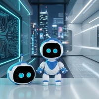 Niedlicher Roboter-Plüsch-Schlüsselanhänger Weiche Stofftier-Roboter-Taschenanhänger Kreatives Spielzeug mit Individuellem Logo Plüschfiguren für Werbegeschenke und Souvenirs