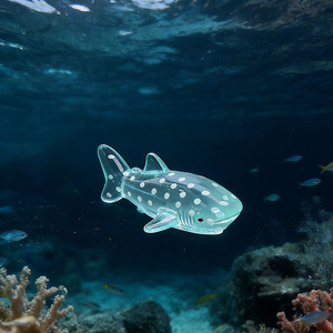 ของตกแต่งเรซิ่นรูปปลาวาฬทะเลใส ของประดับตกแต่งจิ๋ว รูปแบบภูมิทัศน์ขนาดเล็ก ของตกแต่งรูป<span class=keywords><strong>สัตว์</strong></span>ทะเลเมดิเตอร์เรเนียน - Product Image 3