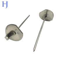 Ancres de fixation pour isolation, réutilisables, pour couvercles Turbo, en acier doux 14GA (zincé), plaque supérieure de 7/8'' de diamètre
