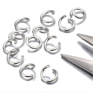 Open Loop Metal <b>Rings</b> For Earring Making Silver Gold Plated Chain Connector Jewelry Findings 10mm Size Wholesale DIY Accessories - Product Image 3
