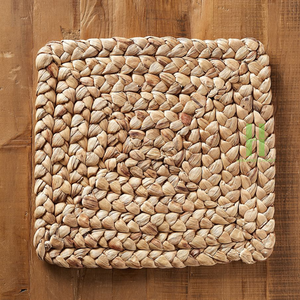 Mantel Individual de ratán de jacinto de agua cuadrado ecológico bohemio y placa de cargador para Decoración de mesa Vietnam HNH Craft - Product Image 1
