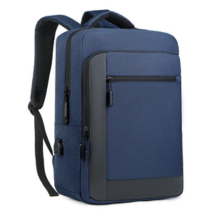 Men's <b>Backpack</b> <b>Large</b> Capacity Waterproof With Usb Port Business Travel Commuter Laptop Bag Gray Black Blue 20-35L - Product Image 2