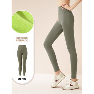 Leggings de Yoga para Mujer, Cálidos, Elásticos, de Cintura Alta, con Forro Polar Interior Grueso para Invierno - Product Image 3