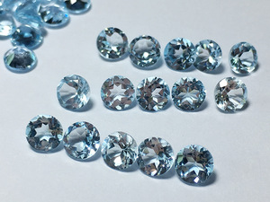 Vendita Diretta dalla Fabbrica, <span class=keywords><strong>Topazio</strong></span> <span class=keywords><strong>Azzurro</strong></span> Naturale di Alta Qualità, Taglio Rotondo 4mm, <span class=keywords><strong>Pietra</strong></span> Sciolta per Creazione di Gioielli - Product Image 6
