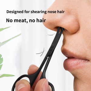 Groothandel Roestvrij Staal Gebogen Ronde Verzorging Kleine Wenkbrauw Knippen Ronde Tip Make-Up Schoonheid Neus Haar Wenkbrauw Schaar - Product Image 4