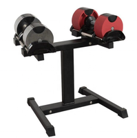 Support de rangement robuste pour haltères, 4 niveaux réglables, antidérapant, pour la maison, la salle de sport et le fitness