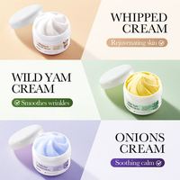 Nouvelle Arrivée Crème Visage Fouettée Réparatrice à l'Oignon et au Yam Sauvage Hydratante Lissante Nourrissante Raffermissante Lotion Soin de la Peau Produit pour Femme