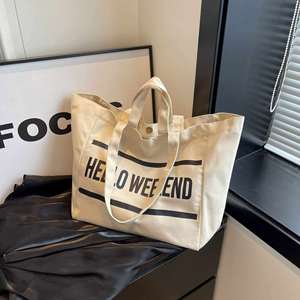 Bolsa de Lona de Algodón de 12oz Personalizada al por Mayor para Fabricantes, Bolsa de Hombro Individual en Blanco para DIY, Ecológica y Reutilizable - Product Image 3