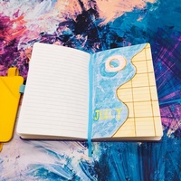Porte-stylo unique Papeterie d'usine Carnet de notes en cuir PU B5 à couverture rigide