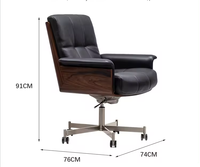 Tables et chaises de bureau pivotantes et réglables en hauteur en cuir de style médiéval moderne Runxi Furniture