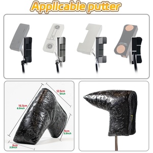 <span class=keywords><strong>Couvre</strong></span>-chef de club de <span class=keywords><strong>golf</strong></span> en cuir PU personnalisé avec logo en relief <span class=keywords><strong>Couvre</strong></span>-chef de <span class=keywords><strong>putter</strong></span> de <span class=keywords><strong>golf</strong></span> à fermeture magnétique - Product Image 5