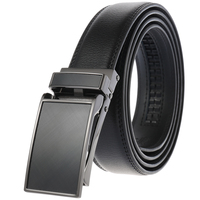 30mm Herren-Ledergürtel mit Automatikschnalle aus Legierung LY33-0132-1