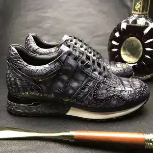 Premium Krokodil Heren Jurk Schoenen Elegante Alligator Schoenen Voor Mannen Nieuwe Stijlen Hoge Kwaliteit Krokodillenleer Man 'S Schoen