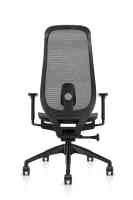 Chaise de bureau ergonomique moderne en maille pivotante avec coulisse et support lombaire