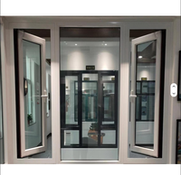 Fenêtres à battants modernes en aluminium robuste avec triple vitrage isolant, certifiées Energy Star, résistantes au vent pour les bâtiments de grande hauteur