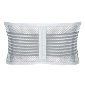Thin All Mesh Lumbar Support Belt Breathable Soft <b>Wrap</b> Around Waist Support For Adults Gray And <b>Black</b> - Product Image 1