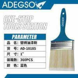 Industrial & fai da te grado 1 pollice manico in plastica pennello da parete con setole in legno personalizzabili opzioni OEM per una pittura efficiente - Product Image 1