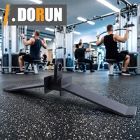 Barre de traction en V robuste avec crochet pivotant, système de poulie en acier, barre de traction latérale extensible pour machine à câbles