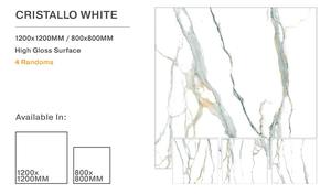 COULEUR BLANCHE INCROYABLE AVEC UN DESIGN NOIR EN TAILLE HAUTE BRILLANTE 800X800mm - Product Image 2