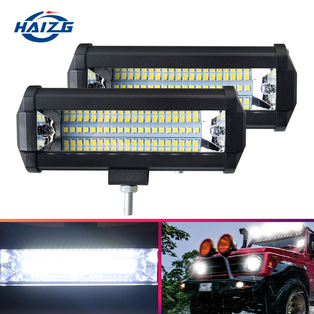 HAIZG Automotive 45W Work Led Light bar 12V-24V Waterproof Truck Led Light Bars for Car