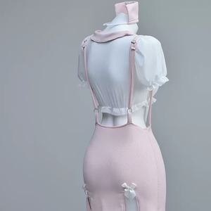 Japanisches Cosplay Kawaii Krankenschwester-Kostüm <span class=keywords><strong>Sexy</strong></span> Dessous Gratis Strümpfe Lingerie Femme <span class=keywords><strong>Sexy</strong></span> Flitterwochen <span class=keywords><strong>Sexy</strong></span> Nachthemd Damen Nachtkleid - Product Image 3