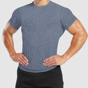 Camiseta deportiva de manga corta con cuello redondo de secado rápido para hombre, para deportes, fitness, correr, baloncesto, entrenamiento, tela fina 81-90% - Product Image 4