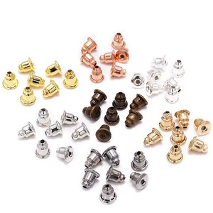 Tapones para los oídos metálicos en forma de bala, insertos de aleación de zinc para pendientes, para hacer joyas DIY, paquete de 5000 piezas - Product Image 1