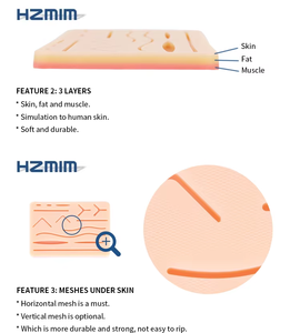 خياطة الوسادة الجراحية ، خياطة مع أدوات طقم ممارسة خياطة - Product Image 5