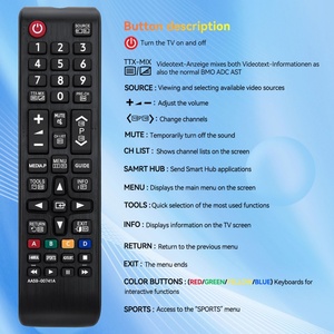 Fabbrica worse AA59-00741A <span class=keywords><strong>telecomando</strong></span> adatto <span class=keywords><strong>per</strong></span> la televisione <span class=keywords><strong>Samsung</strong></span> TV - Product Image 6