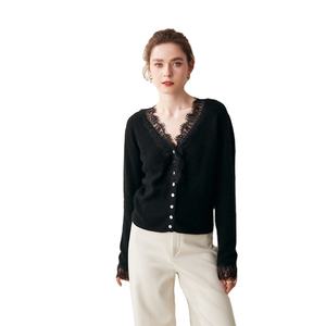 <span class=keywords><strong>Cardigan</strong></span> maglione con bottoni in <span class=keywords><strong>pizzo</strong></span> lavorato a maglia da donna primavera estate nuovo <span class=keywords><strong>Cardigan</strong></span> personalizzato 100% in puro Cashmere con scollo a V in <span class=keywords><strong>pizzo</strong></span> - Product Image 1