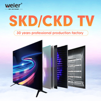 Téléviseur intelligent HD HDTV personnalisé de 32 pouces avec système WebOS, rétroéclairage LED, interface LAN, Full HD 1080p, WiFi intelligent pour hôtels, OEM