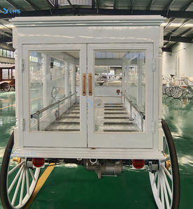 Coche funerario de columna romana blanca/diseño duradero carruaje fúnebre de moda/suministros de ataúd fúnebre para la venta - Product Image 4