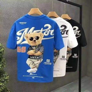 T-shirt graphique <span class=keywords><strong>vintage</strong></span> personnalisé pour hommes <span class=keywords><strong>Vêtements</strong></span> tricotés 100% coton surdimensionnés - Product Image 2