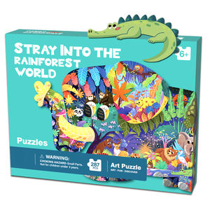 Vente en gros de jeux de puzzle en carton, puzzle irrégulier de 287 pièces pour enfants - Product Image 3