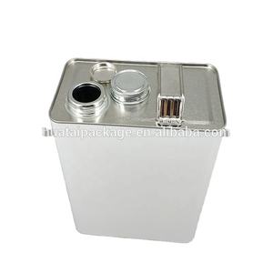 Boîte métallique oblongue de style F de 1 gallon d'usine avec 1 ouverture <span class=keywords><strong>alpha</strong></span> de 1/4 pouces - Product Image 2