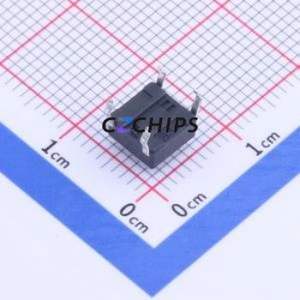 ST-1102-4.3 Tactile Switch Through hole Component (THT)-4P,6x6mm Switch Single Pole Single Throw Round Button 2.6N Through Hole - Product Image 2