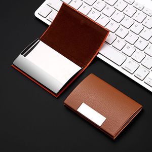 All'ingrosso Custom Logo Design in pelle in lega di alluminio in metallo biglietto da visita e <span class=keywords><strong>porta</strong></span> <span class=keywords><strong>Note</strong></span> - Product Image 5