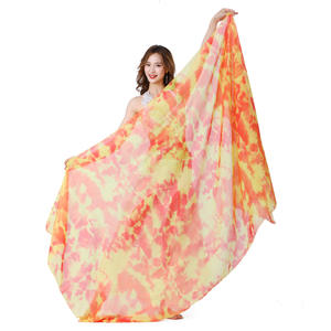 Dpw083 <span class=keywords><strong>Velos</strong></span> <span class=keywords><strong>de</strong></span> medio círculo para danza del vientre para mujer PURE Stage Performance Dance Shawl - Product Image 1