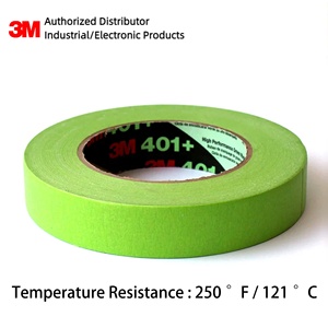 Ruban <span class=keywords><strong>de</strong></span> <span class=keywords><strong>masquage</strong></span> pour peinture automobile professionnel 3M 401 authentique, vert, 120 mètres ° Ruban adhésif en papier crépon résistant à la chaleur pour la peinture automobile - Product Image 5