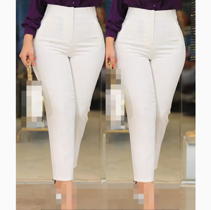 <span class=keywords><strong>Eleganti</strong></span> <span class=keywords><strong>Pantaloni</strong></span> da Lavoro a Vita Alta per Donne, <span class=keywords><strong>Neri</strong></span>, Versatili, Slim Fit, per Ufficio e Occasioni Formali, Moda Femminile - Product Image 4