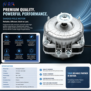 Motore a poli schermati per apparecchiature di refrigerazione, classe di protezione IP42, rotazione antioraria, motore di ricambio per ventola del condensatore - Product Image 2